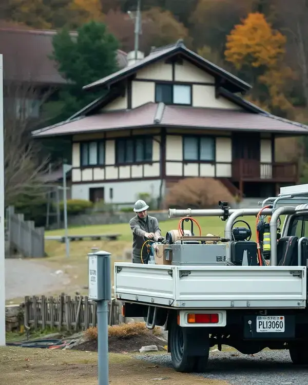 住宅の井戸ポンプ交換